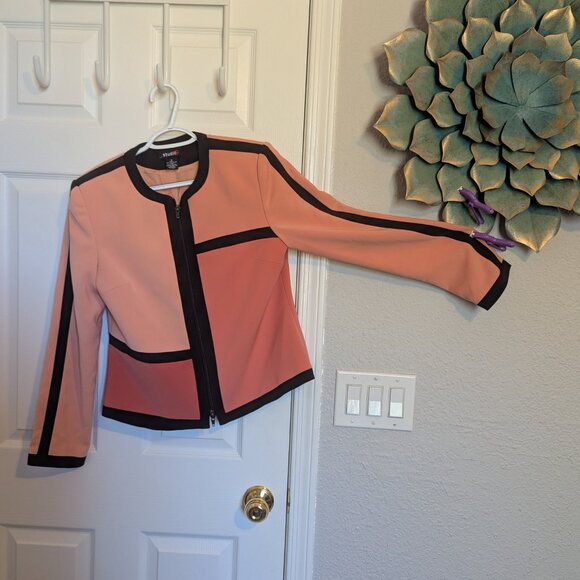 Colorblock Perfection! | Studio G | 8 | Blush / Sienna | 2 Pc Suit | EUC - Picture 2 of 12